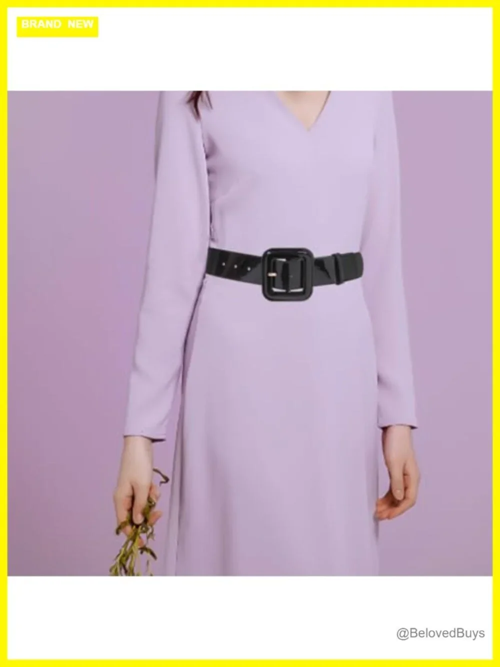 GALPADA Women's Vintage Square Buckle Wide Faux Leather Belt - Adjustable Waist